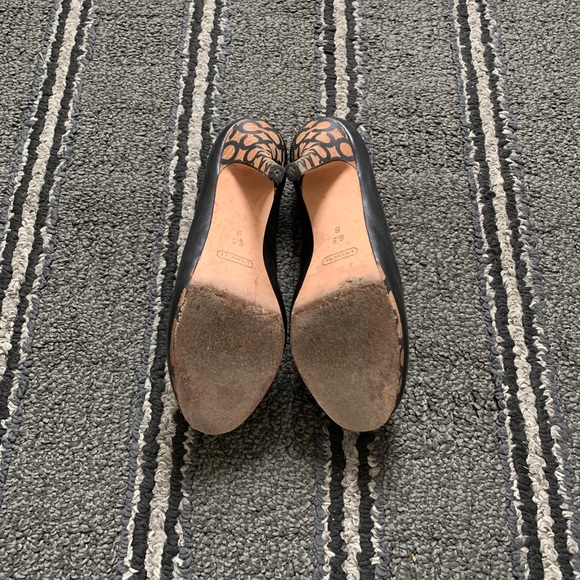 Coach black leather heels - Picture 4 of 4